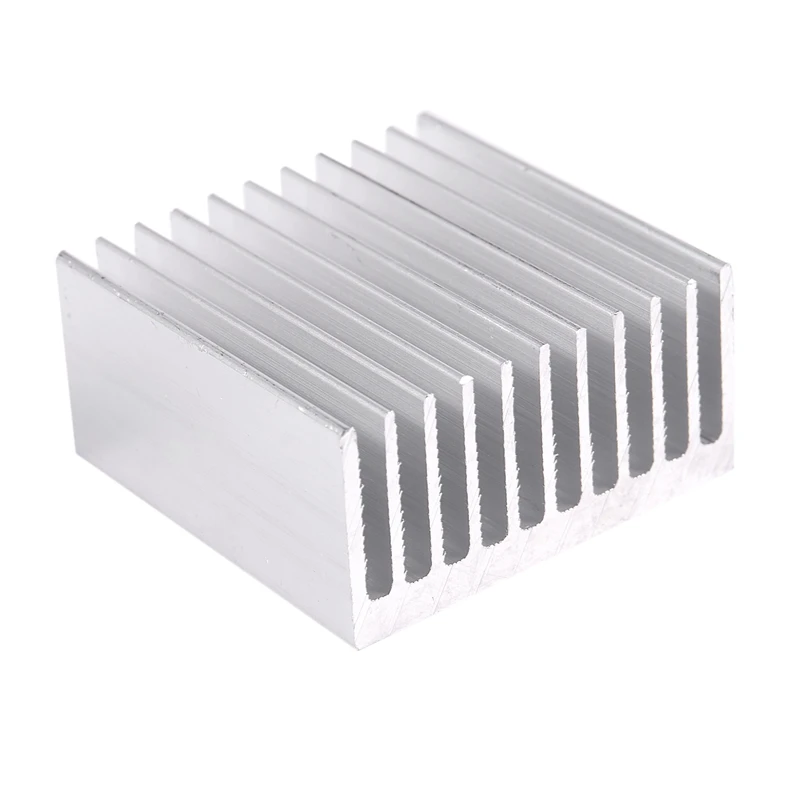 

Silver Tone Aluminum Cooler Radiator Heat Sink Heatsink 40x40x20mm