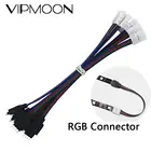 5 шт., удлинитель для светодиодной RGB ленты 5050, 3528, 15 см, 4 контакта, кабель-удлинитель для светодиодной ленты, удлинитель для зажимы для кабелей, оптовая продажа и Прямая поставка