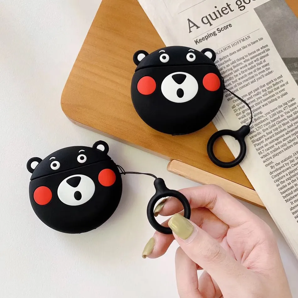 Чехол для наушников для AirPods чехол с мультяшным медведем силиконовый чехол для Apple Air pods 2 милые наушники сумка для Earpods чехол s аксессуары