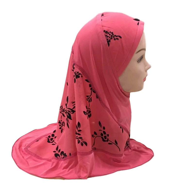

12Pcs Muslim Kid Girl Hijab Hat One Piece Amira Islamic Instant Ready To Wear Hijabs Headscarf Turban Scarf Shawl Wrap Prayer
