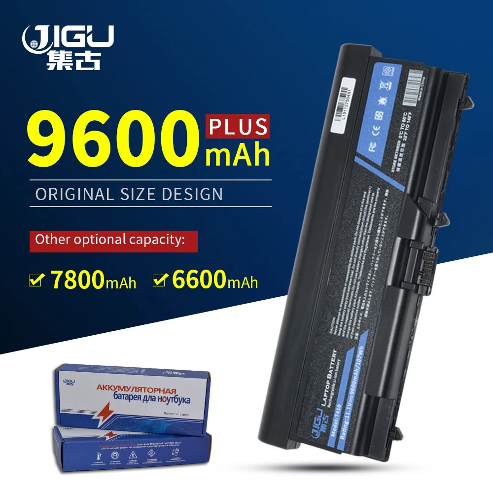 Аккумулятор JIGU 9 ячеек для ноутбука Lenovo ThinkPad L510 L512 L421 SL410k SL510 L520 SL410 T520 W510 T410 T410i T420