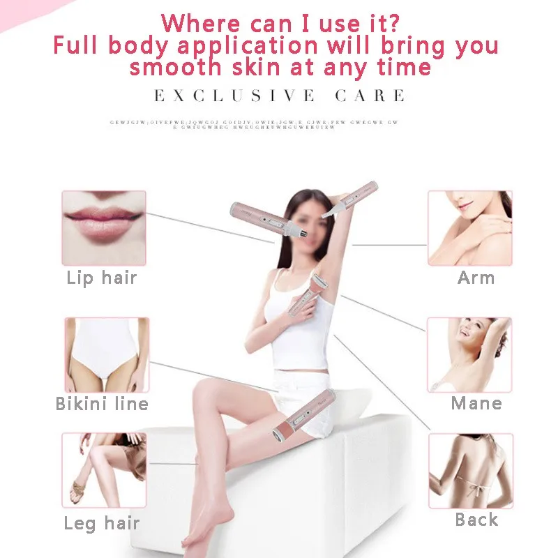 Дамское бритье удаление волос устройство подмышек электробритва для удаления в