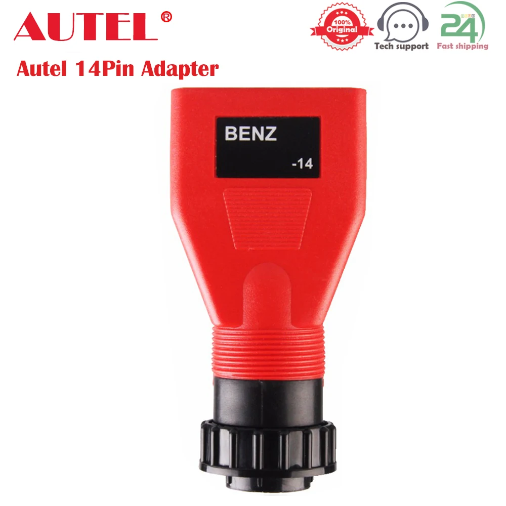 Autel 14pin Адаптер для Benz OBD2 диагностический инструмент AUTEL Maxisys pro MS908p ,MS906BT ,DS808K,MK808 разъем для MaxiSys MS908 - изображение