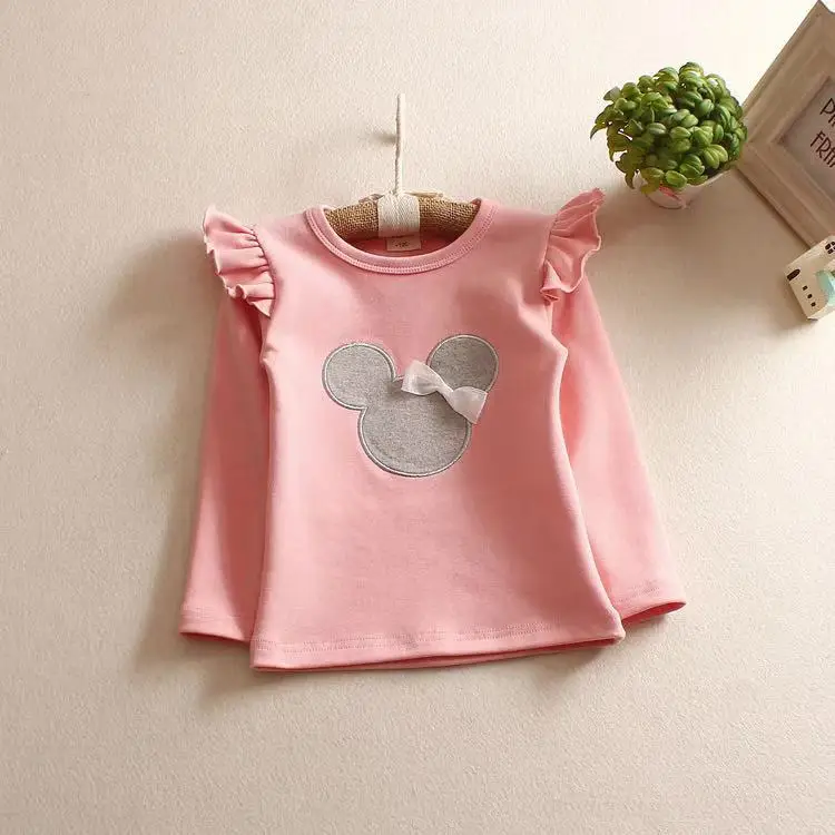 2 3 4 5 6 7 Year Girls T-shirt Long Sleeve Cotton Cartoon Kids T Shirts for Girl Baby Toddler Children Top Clothes Pullovers | Детская