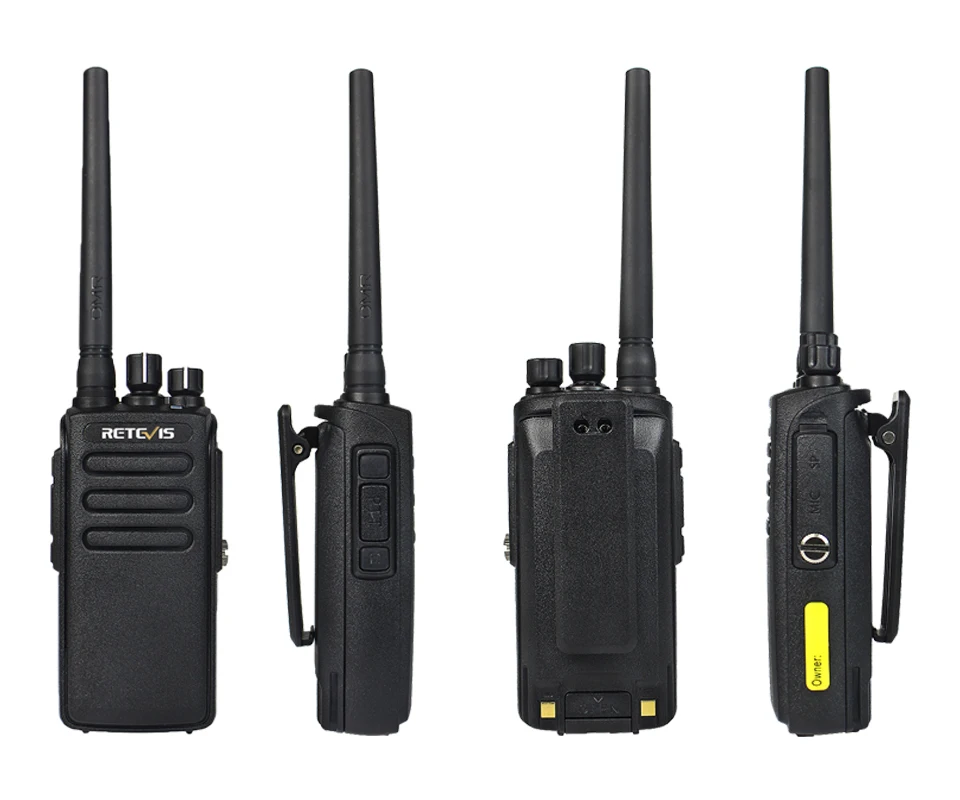 5 шт. DMR RETEVIS RT81 10 Вт IP67 Пылезащитная Водонепроницаемая рация 32CH UHF шифрование Профессиональное двухстороннее радио+ 5 шт микрофон