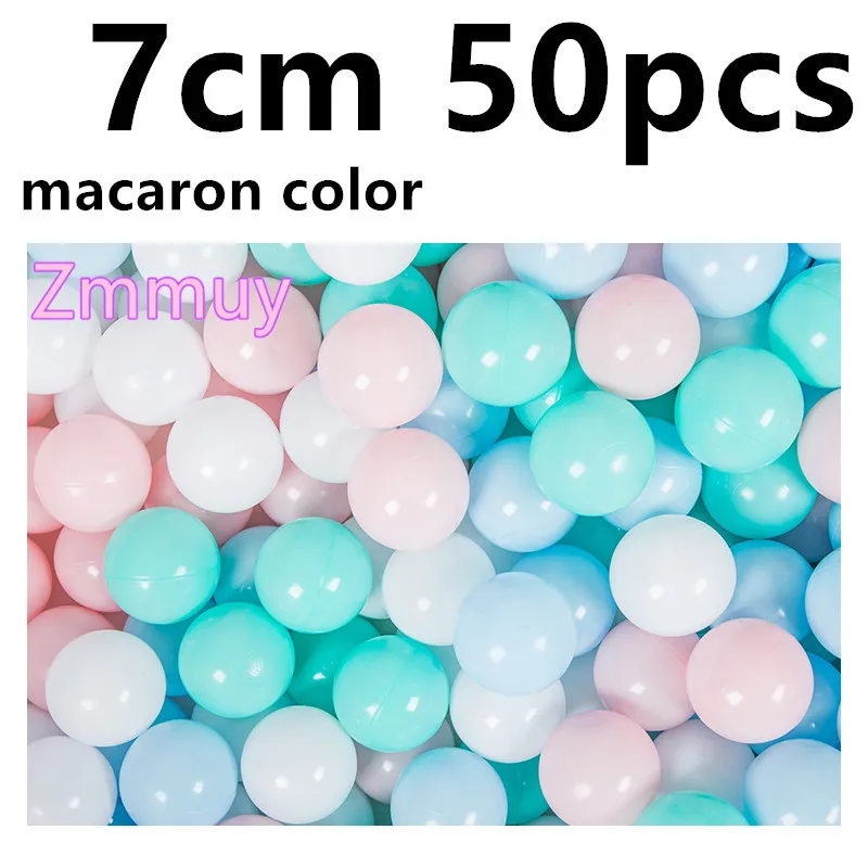 7cm 50 pieces 50 шт., 7 см, рождественский подарок, красочный шар, мягкий пластик, Океанский шар, забавный, для маленьких детей, для девочек и мальчиков, плавающая игрушка, бассейн, океан, волнистый шар - Цвет: 7cm 50 pieces