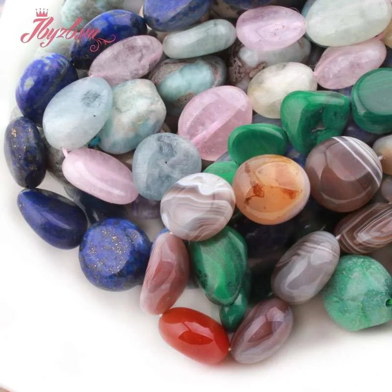 5x8-10x12mm Irregular Freeform Natural Stone Spacer Beads For DIY Necklace Bracelet Jewelry Making 15&quotWholesale Free Shipping |