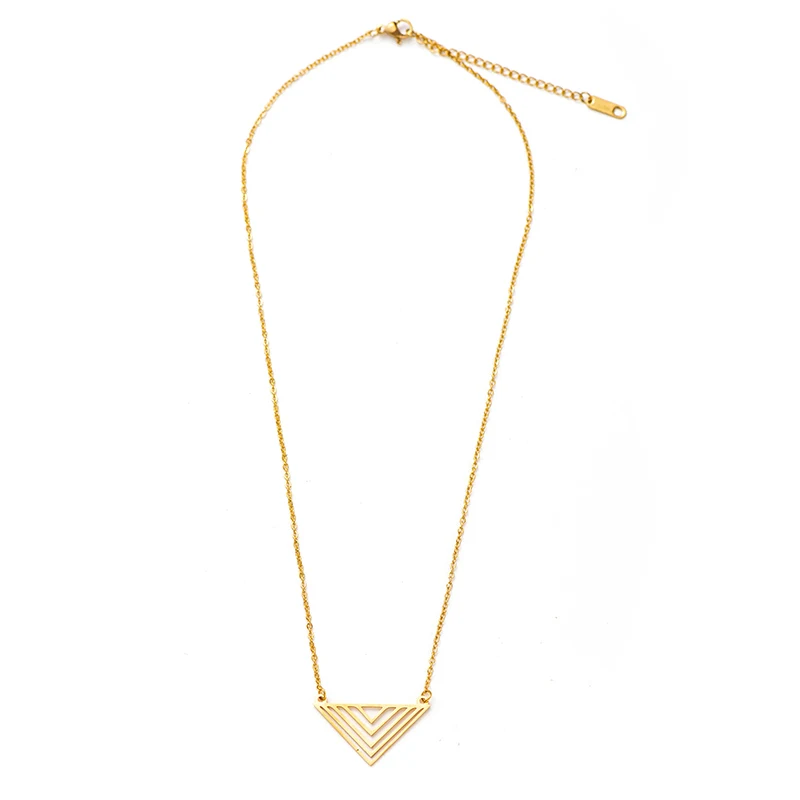 Женское Ожерелье из нержавеющей стали с золотым покрытием