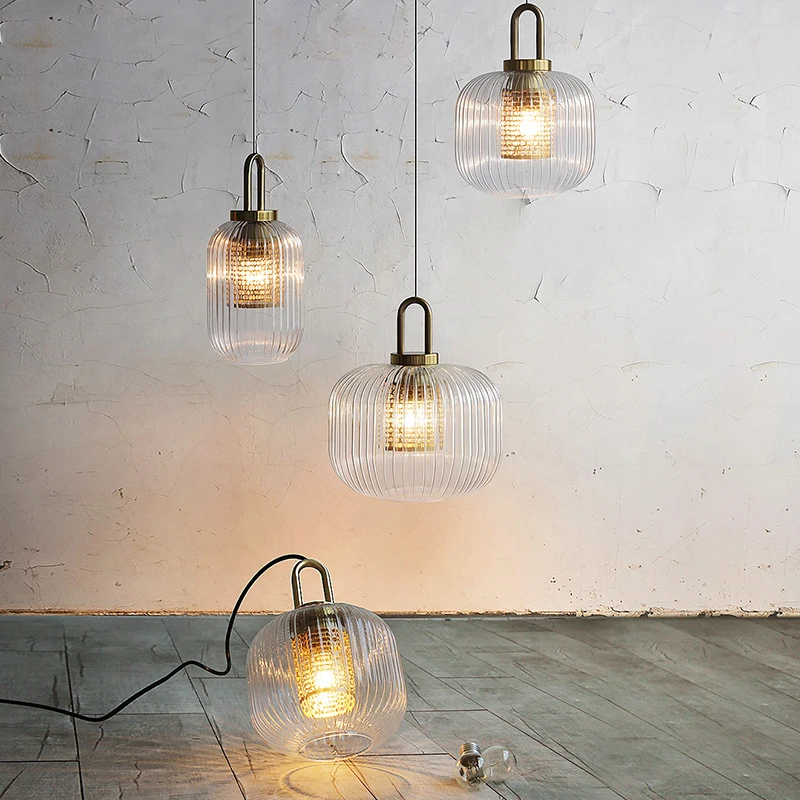 Современная светодиодная стеклянная прозрачная люстра для столовой Nordic Dining Room Lamp Lighting Kitchen Home Decoration.