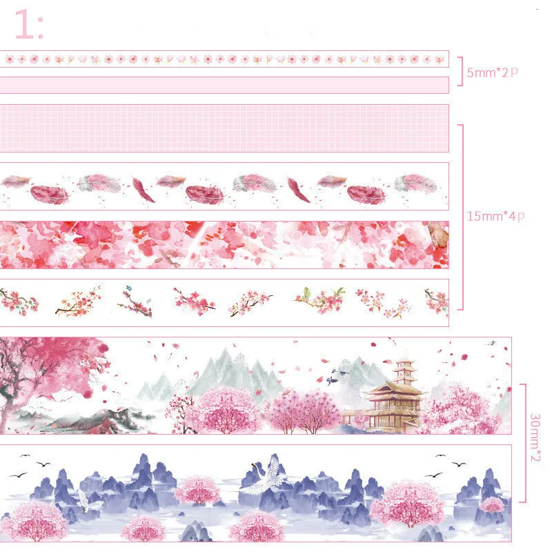 8 шт./лот литературный Фольга Сделай Сам лента для декорации Washi Скрапбукинг клейкую ленту наклейки Скрапбукинг Washitape стиральная лента 024027
