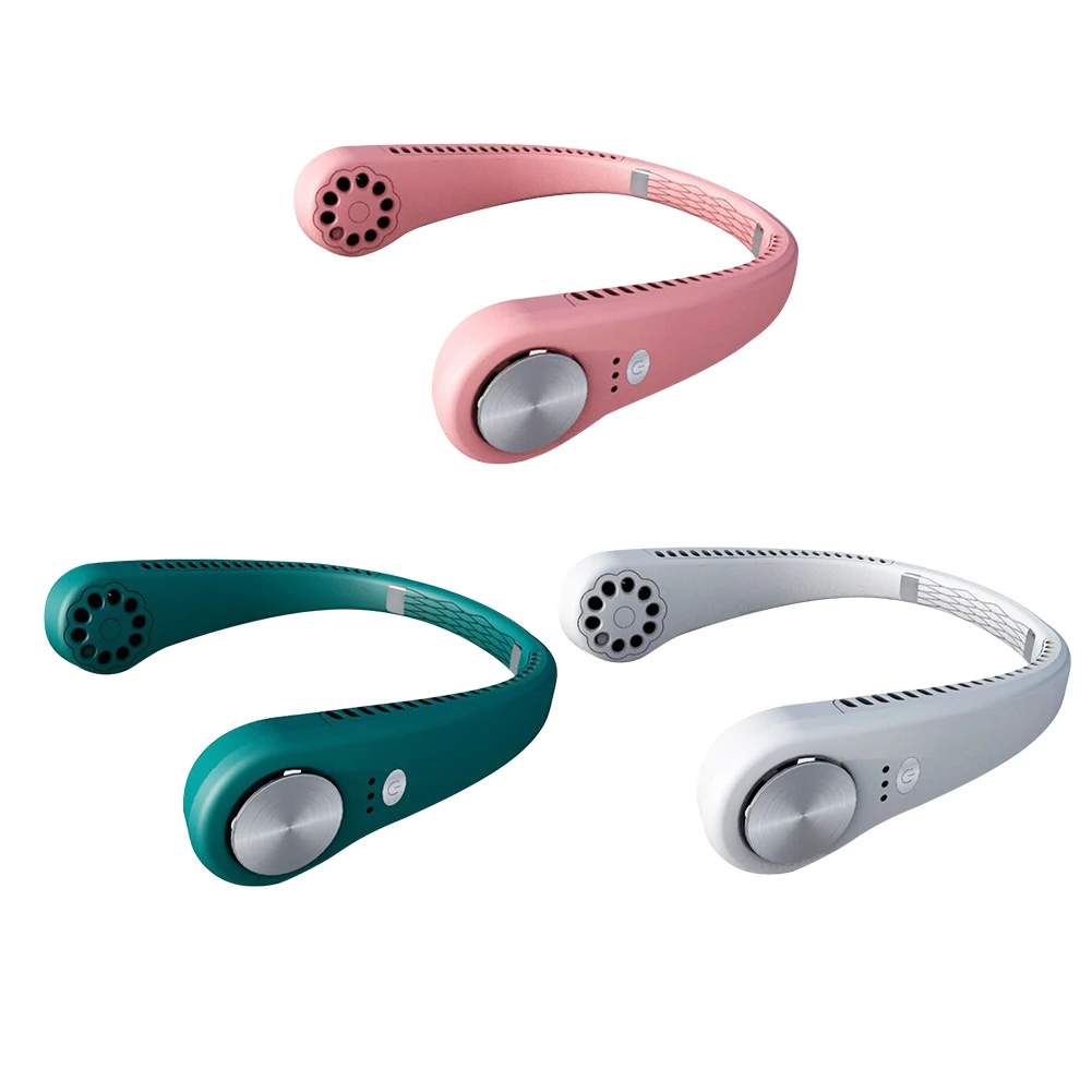 

Безлопастной шейный подвесной вентилятор, перезаряжаемый через USB, портативный персональный носимый шейный вентилятор для активного отдых...