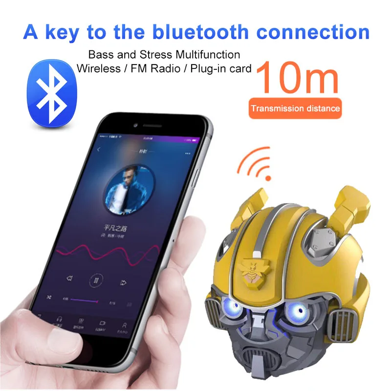Bluetooth колонки Bumblebee transformers Новая креативная мультяшная Беспроводная мини карта