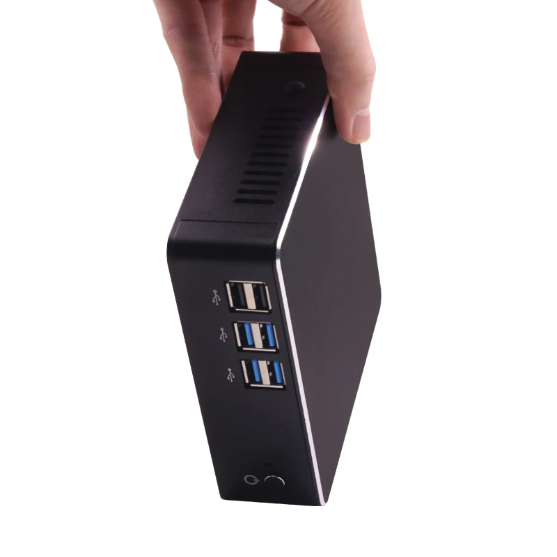 Мини ПК Intel Pentium 4405U HTPC Windows Linux 4* USB3.0 2* USB2.0 HDMI VGA 300M WiFi гигабитный Ethernet микро компьютер