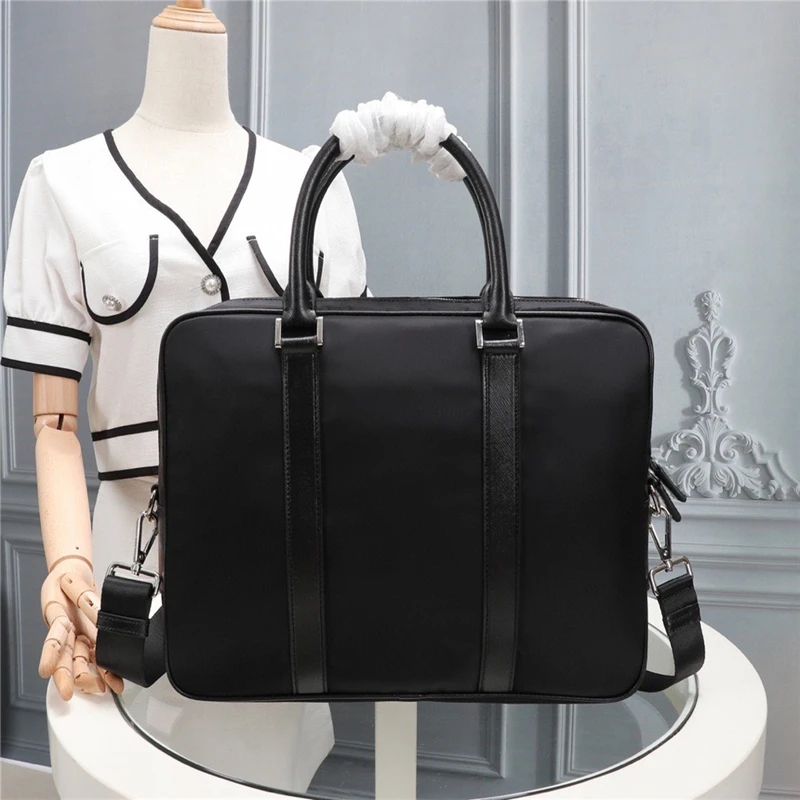 

Light luxury brand men's bag new nylon waterproof cloth briefcase parachute shoulder messenger handbag business bag laptop bag