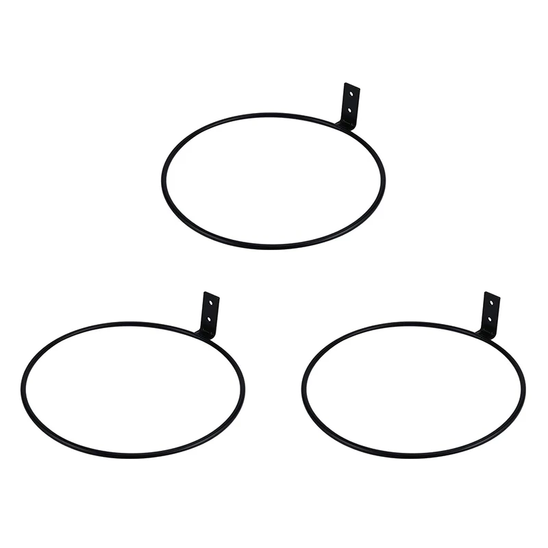 

Новинка 3 пакет 8 дюймов цветочный горшок держатель кольцо настенный металлический ящик для комнатных растений, крючки, станок и Вешалки нас...