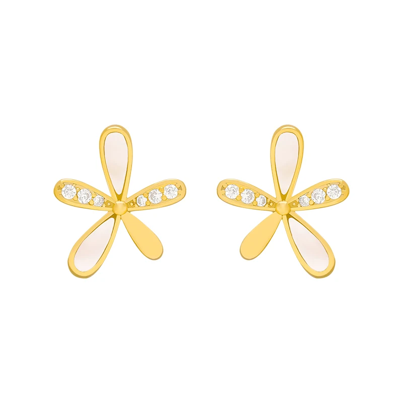 

2020 elegant daisy flower small earrings Korean women jewelry fashion Christmas lady temperament Earrings sexy party Earrings