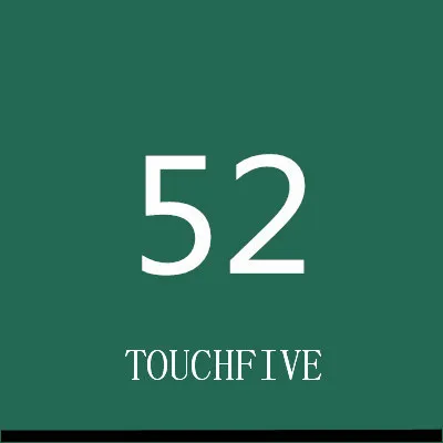 TOUCHFIVE 168 цветов одиночные художественные маркеры Кисть ручка эскиз на спиртовой основе маркеры двойная головка манга ручки для рисования товары для рукоделия - Цвет: 52-deep green