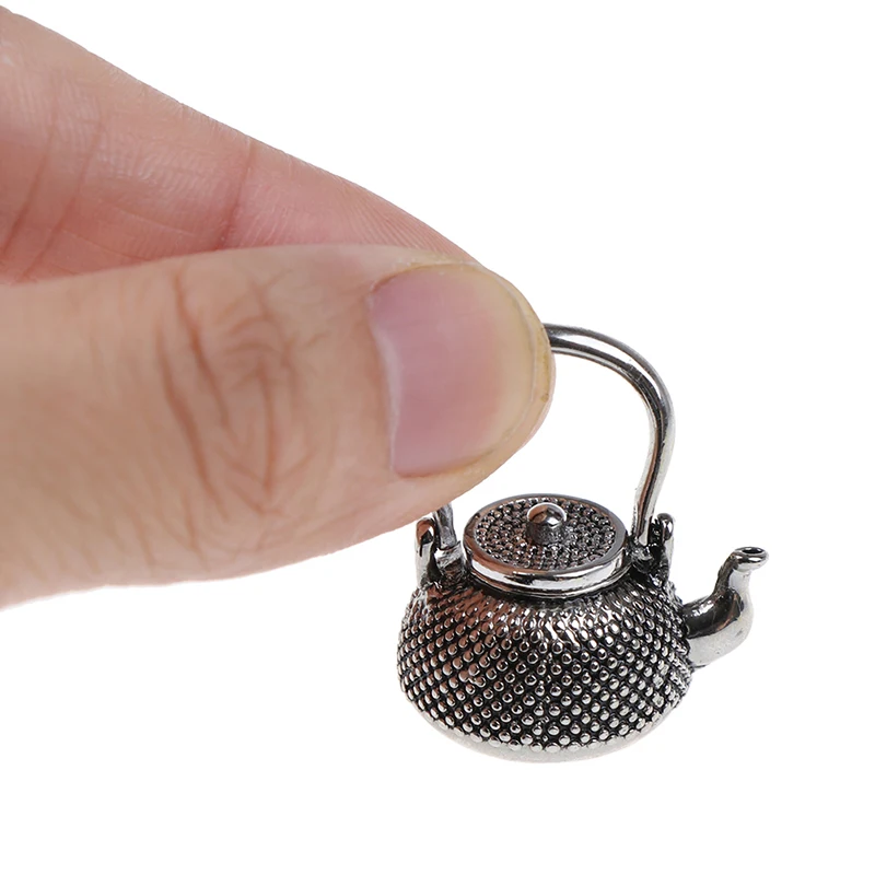 1: 12 миниатюрная столовая посуда 6 шт. металлический чайный набор горшок чашка