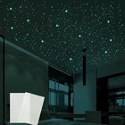 211 шт. 3D пузырь светящиеся звезды точки стикер стены Детская комната дома потолочный флуоресцентный Декор стикер стены s светится в темноте DIY наклейки