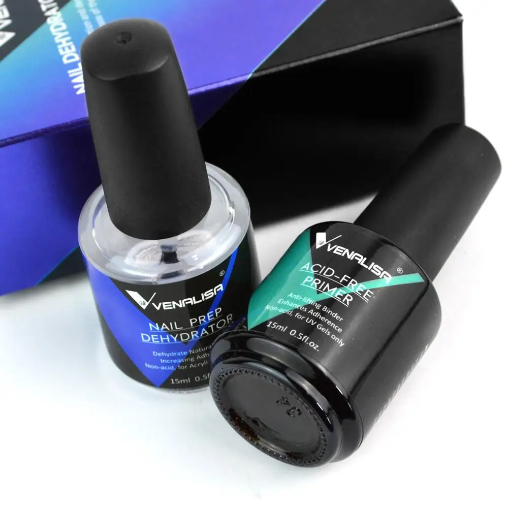 

VENALISA 15ml Nail Prep Dehydrator Set Acid Free Primer Adhesive Desiccant Acrylic Nails Bonder Gel Balancing Oil Skin Solutions