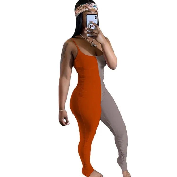 

Jumpsuits Women 2020 Sexy Bodycon Bodysuits For Women New Style Stacked Pants