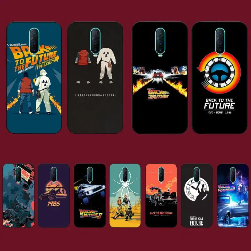 

TOPLBPCS Back To The Future Phone Case for Vivo Y91C Y11 17 19 17 67 81 Oppo A9 2020 Realme c3