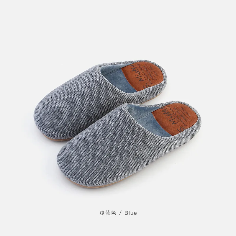 

Японские хлопковые домашние теплые Нескользящие плюшевые тапочки для пар GCXZ1