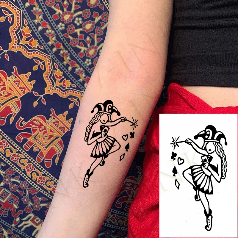 Водостойкая Временная тату наклейка энтузиазм красные губы слово kiss переводка