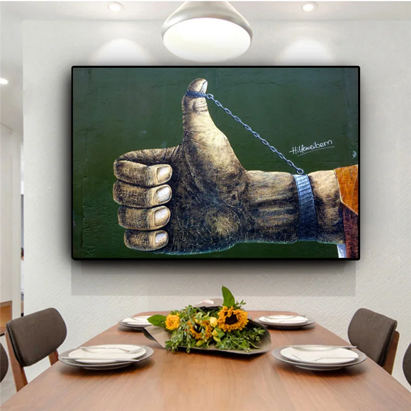 Абстрактная ручная масляная живопись напечатанная на холсте современный