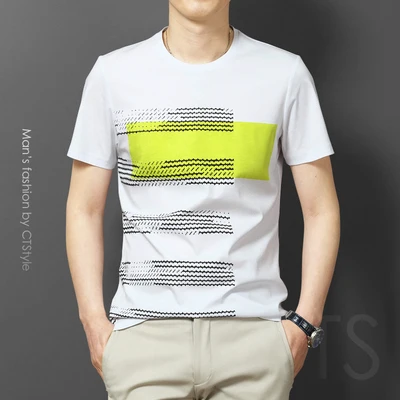 

Short-sleeved t-shirt men's casual simple bottoming shirt half-sleeved clothes 3268
