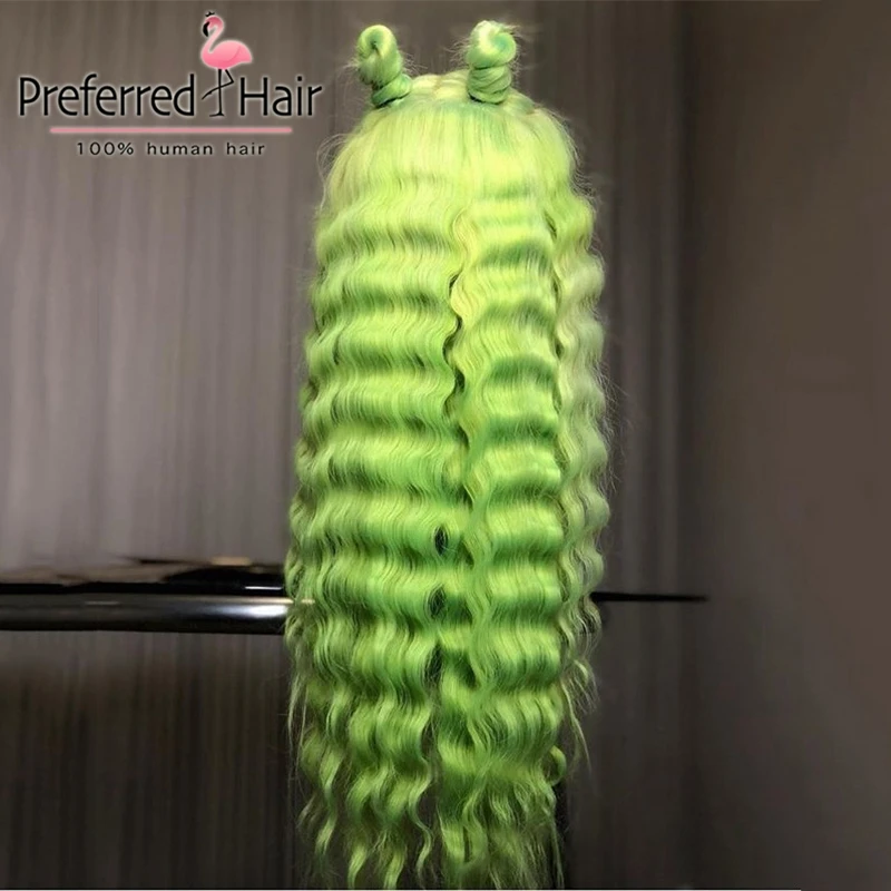 Preferred13x4 Remy свободная волна парик предварительно выщипанный Омбре кружевной