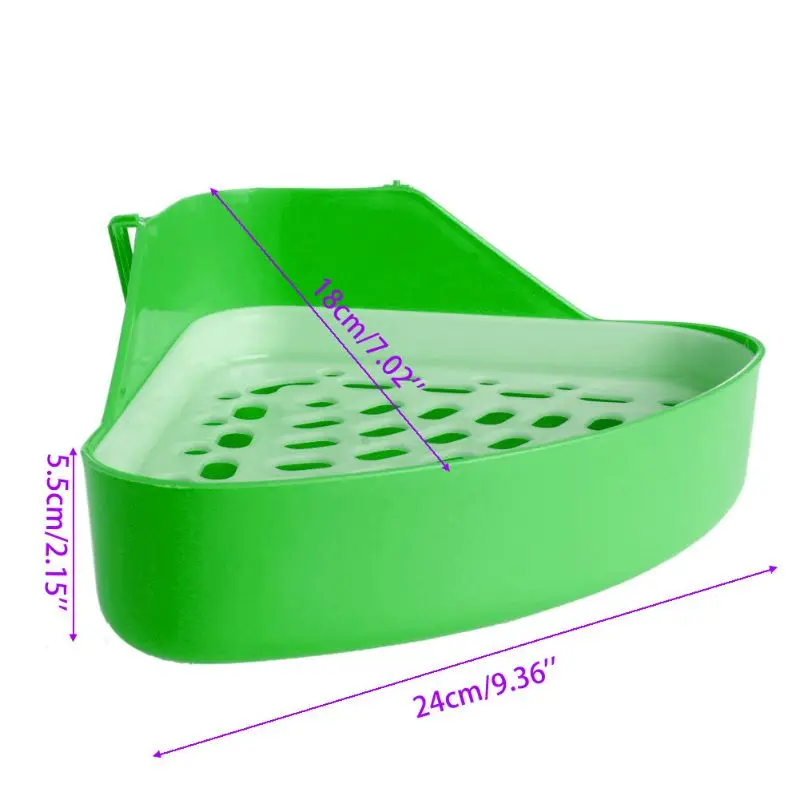 

Pet Cat Rabbit Small Animal Pee Toilet Potty Bowl Corner Clean Litter Trays Hot