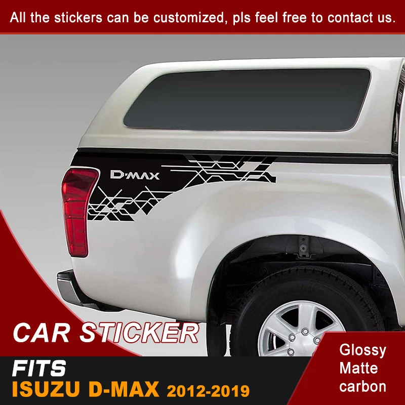 Автомобильные аксессуары 2 шт. Виниловая наклейка для заднего багажника d max с