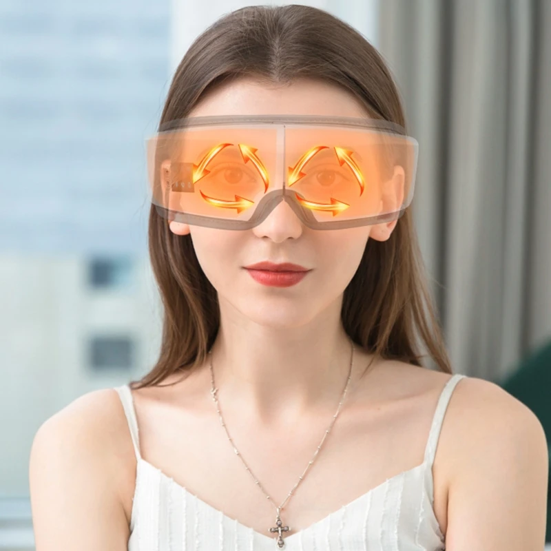 

Eye Massager with Heat, Portable Vibration Rechargeable Eye Therapy Massager, Bluetooth Music Electric Shiatsu Massager