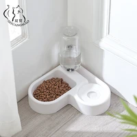 shuangmao cat food bowl 500ml waterer pet dog feeder automatic water fountain dogs feeding bowls kitten eating tray products