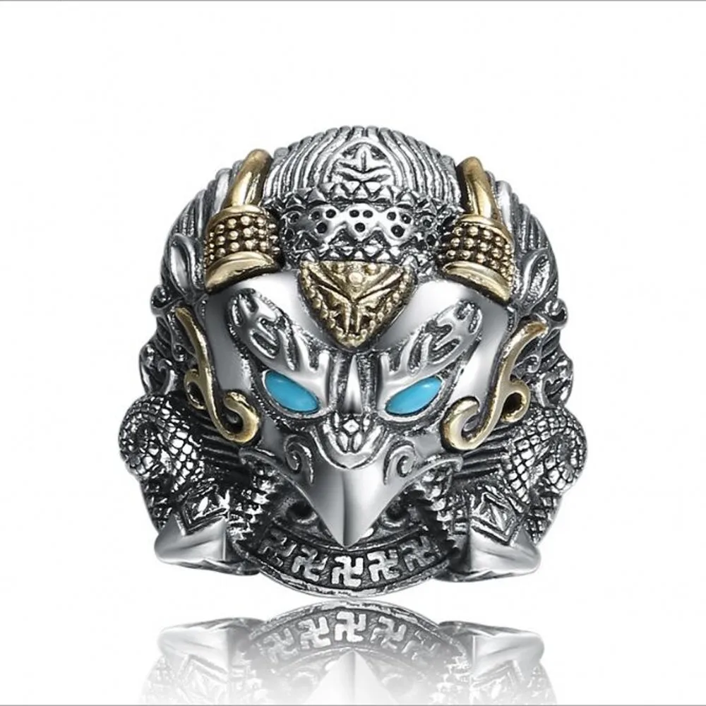 Мужское кольцо из чистого серебра 925 пробы тайское серебряное для мужчин