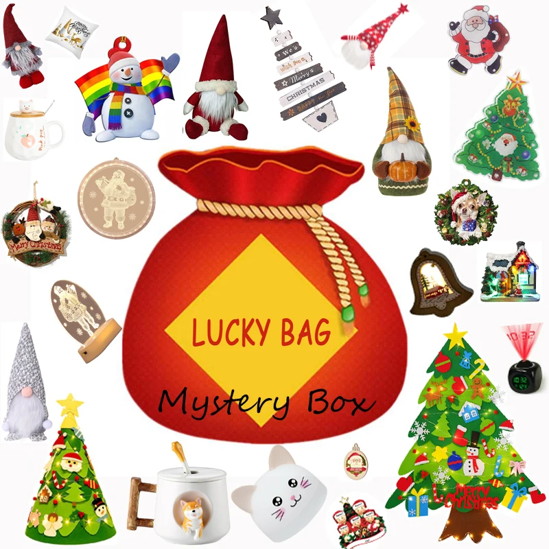 

Most Popular Lucky Mystery Box Mysterious Surprise Box Random Household Decoration Products Christmas DIY Oranemnt Xmas Gifts