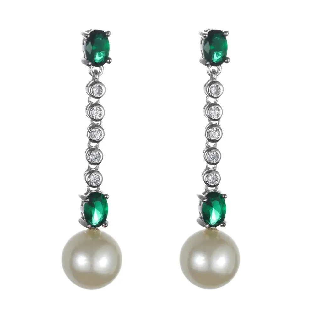 Модные ювелирные изделия KIVN роскошные висячие серьги с фианитами свадебные