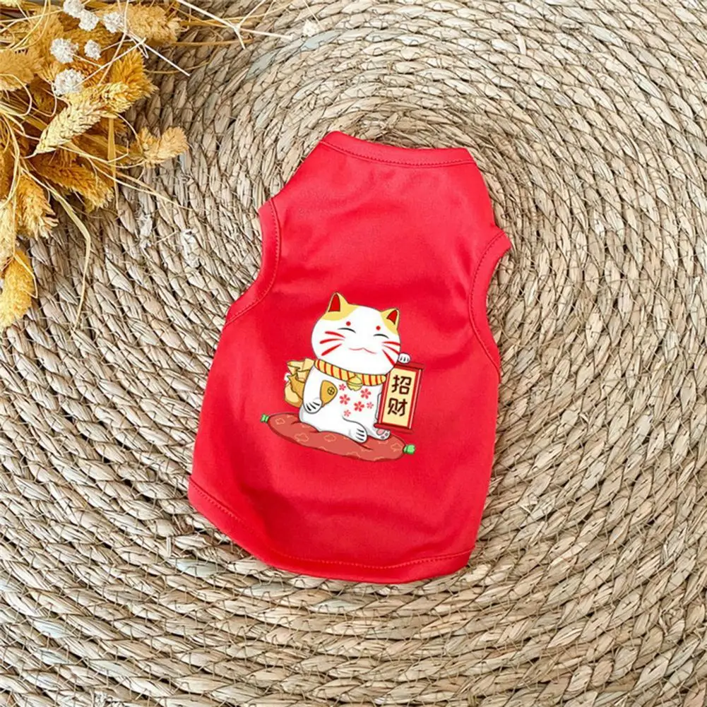 

50% Hot Sales!!! Pet Colthes Animal Pattern Easy-wearing Polyester Cartoon Dog Vest for Walking