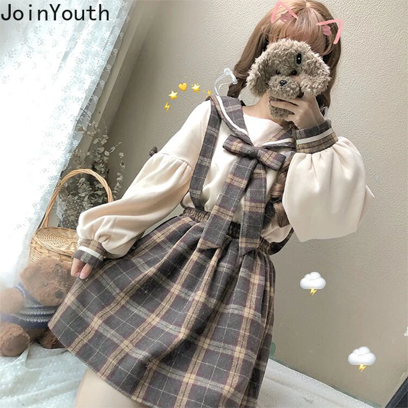 Joinyouth Женский комплект из двух предметов милый костюм с длинными