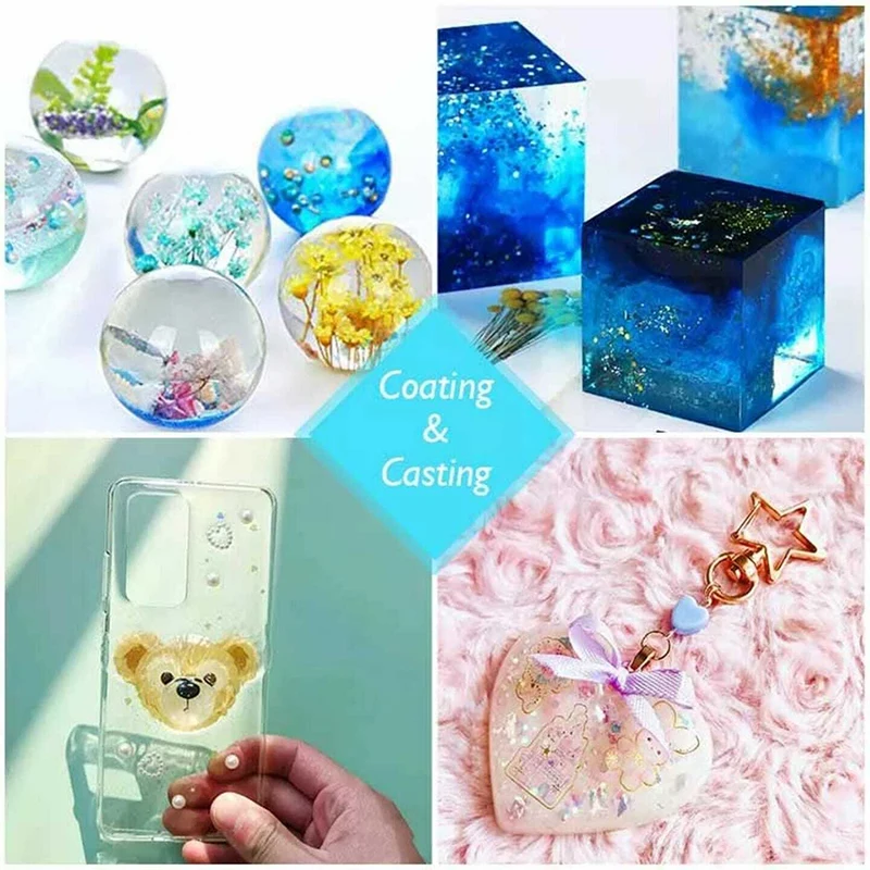 Прозрачная эпоксидная смола твердого типа 25 г клей для самостоятельного