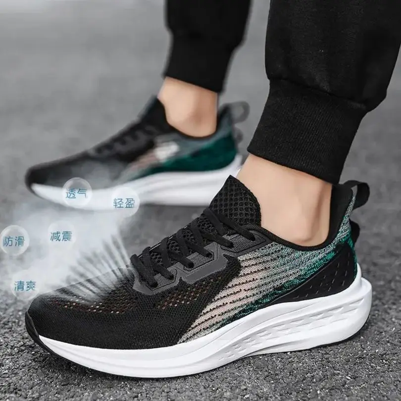 

Mens Running Shoes Summer New Breathable Flying Woven Sports Net Shoes P29 Fashion Zapatillas Shoes Men Shoes