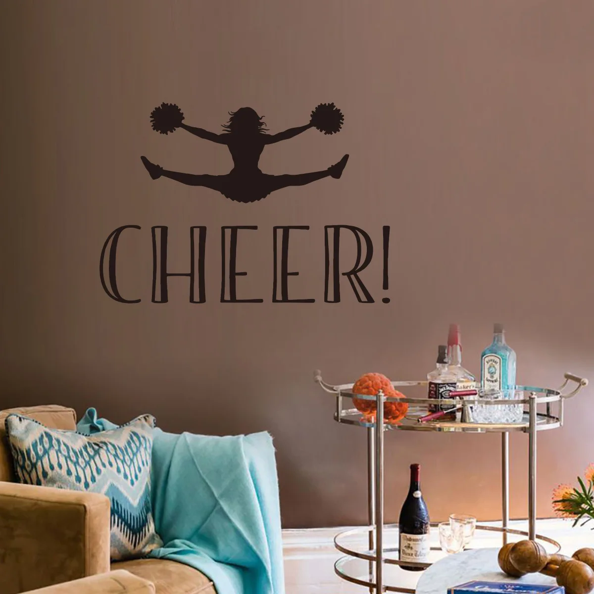 Cheer Come on Gym креативные настенные наклейки гостиная спальня семейная витрина
