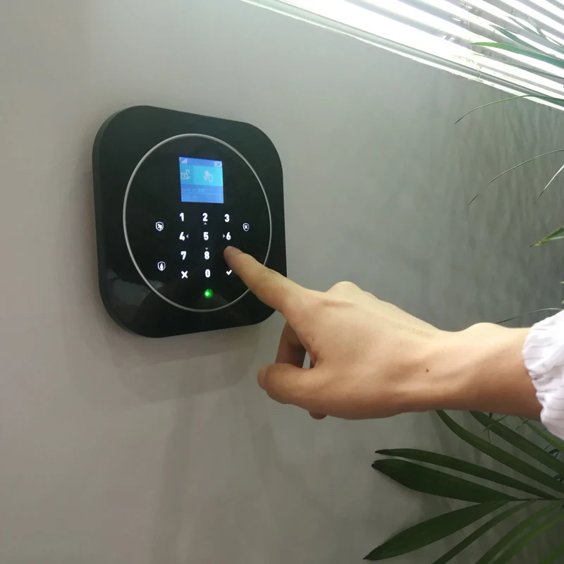 Wifi GSM система домашней сигнализации IOS Android Tuya приложение RFID lcd сенсорная клавиатура 433 МГц беспроводной датчик комплект сигнализации 11 языков для переключения