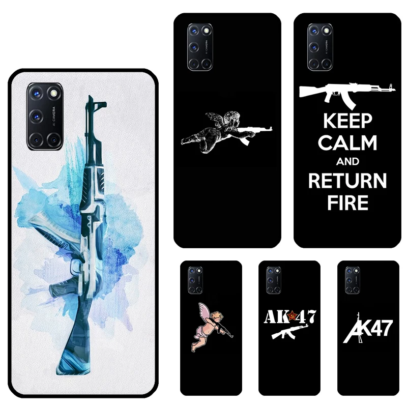 Чехол для OPPO A5 A9 AK-47 A53 A31 A52 A72 A15 A83 A91 F5 F7 A1K A3S A5S Find X3 Pro 2020 | Мобильные телефоны и