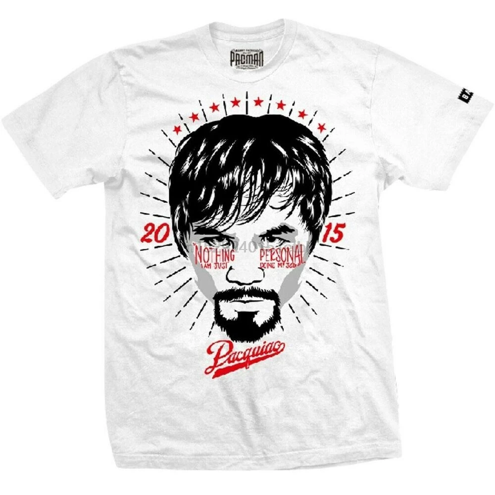Приманка x MINDstyle Team Pacquiao персональная футболка (белая)|Мужские футболки| |