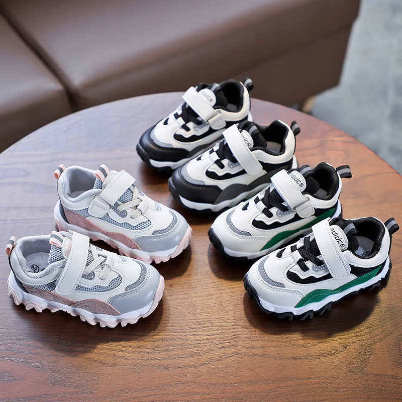 Детская обувь для маленьких девочек Розовый цвет 2020 Модная повседневная Tenis Infantil