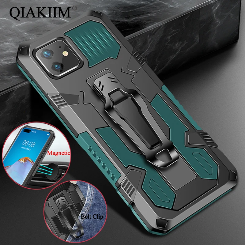 Магнитный чехол-подставка для iPhone 11 Pro XS Max XR X 6 7 8 Plus военный противоударный