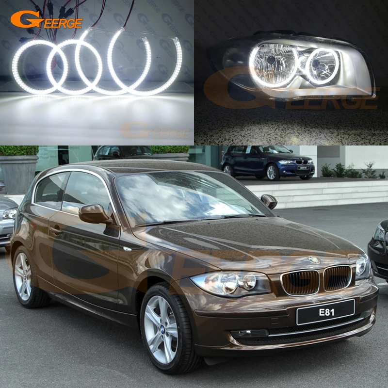 Для BMW 1 Series E81 E82 E87 E88 2004 2012 ультра яркий SMD светодиодный комплект колец ангельские