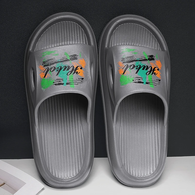 

2021 Summer New Slippers Men Summer Korean Version Of The Thick Bottom Flip Flops Men Non-Slip Beach Sandals And Slippers Men
